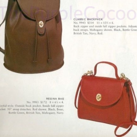 SOLD!!! Taupe Vintage Coach Regina Bag #9983 - Picture 10 of 10